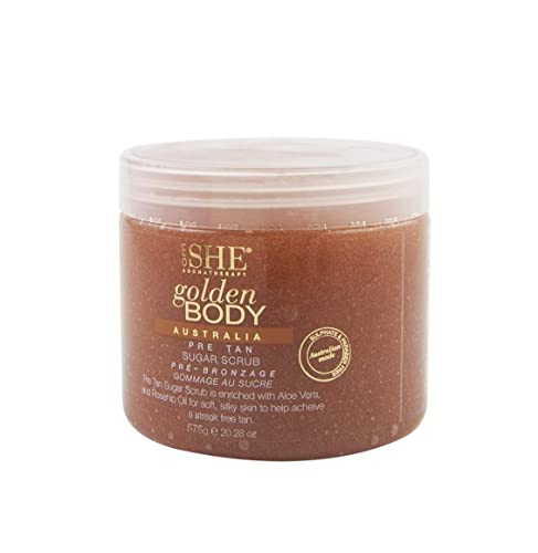 Om SHE Aromatherapy Golden Body Pre Tan Sugar Scrub - Image 2