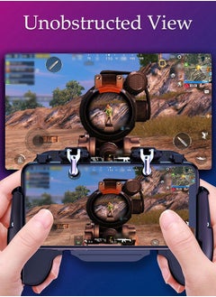 DUNISO 2 in 1 Phone Cooler for Gaming, Fast Phone Cooling Fan Gamepad, Mobile Game Controller, Cellphone Radiator for Mobile Gaming TikTok Live Stream, Fit All Types of iPhone Android Smartphones  - Image 5
