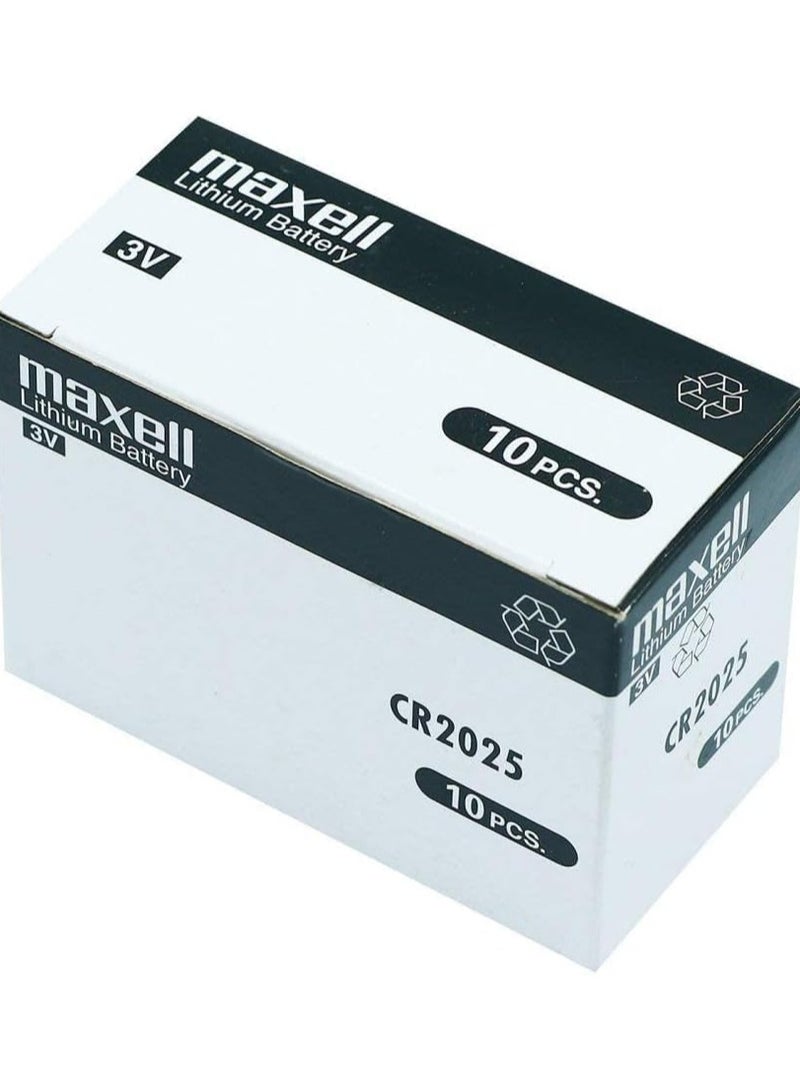 ماكسل بطاريات ليثيوم عملة معدنية Maxell CR2025 3V، طويلة الأمد [عبوة مقاومة للأطفال] فضية | مجموعة من قطعتين | بطاريات زر عادية | صنع في اليابان - Image 4