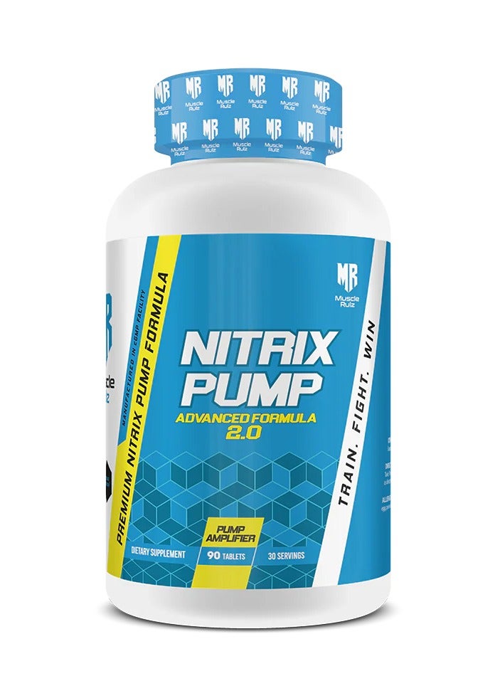 Muscle Rulz Nitrix Pump, Advanced formula 2.0, 90 Tabs, 30 Servings - Image 1