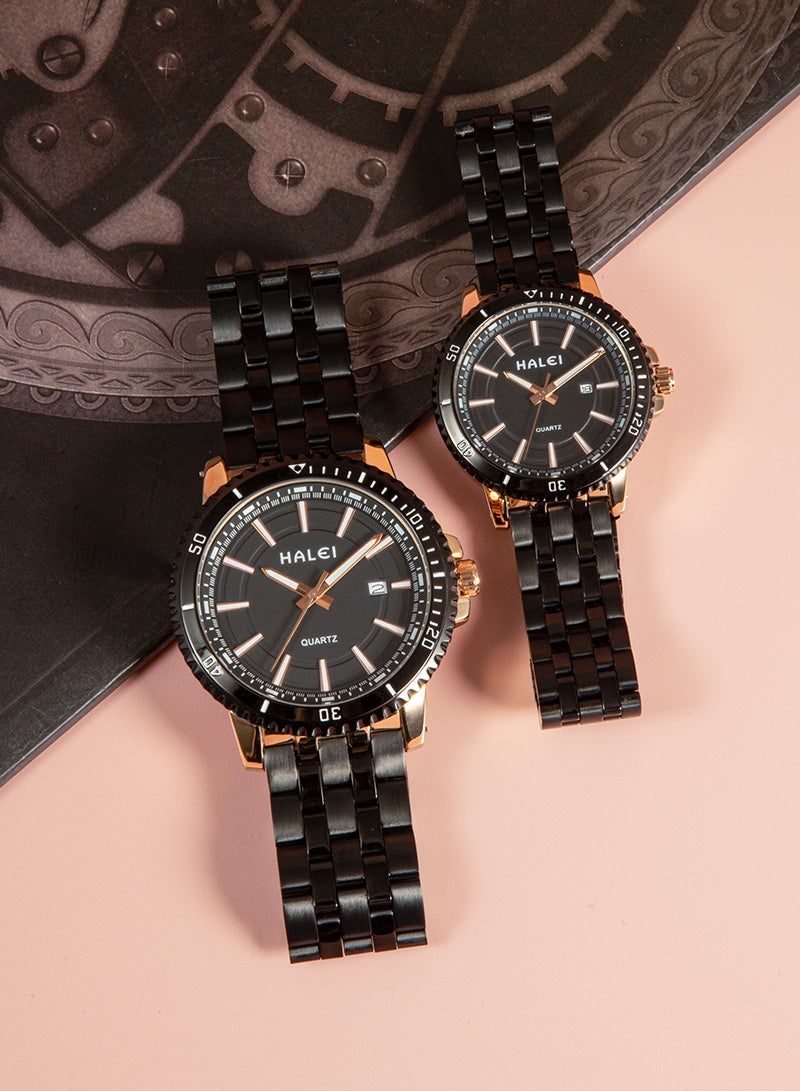 هالي ساعة HALEI Harley 8034ML كوارتز بسيطة للزوجين - Image 3