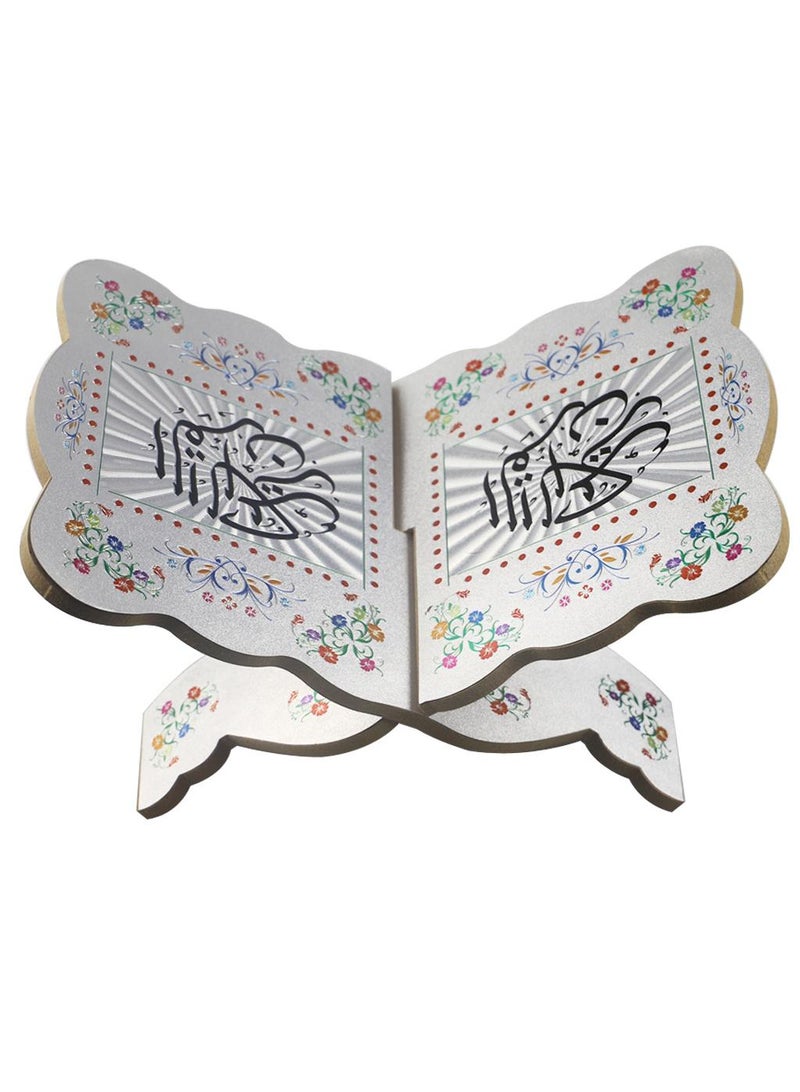 Wooden Quran Holder Silver  - Image 1