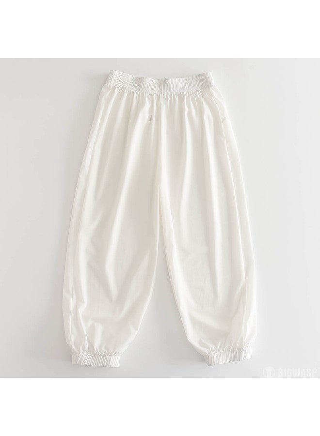 Bumblebee سروال أطفال - ملابس رياضية خارجية، سروال هاريم غير محدد الجنس مع حبل سحب، سروال طويل فضفاض مقاوم للبعوض - Image 2