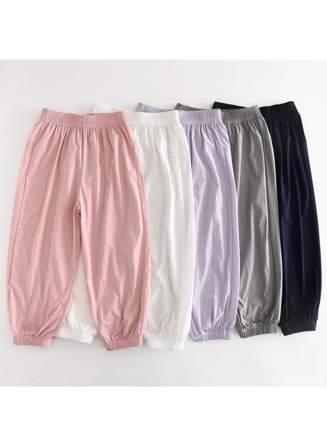 Bumblebee سروال أطفال - ملابس رياضية خارجية، سروال هاريم غير محدد الجنس مع حبل سحب، سروال طويل فضفاض مقاوم للبعوض - Image 4