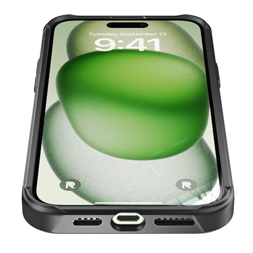 REBEL Case for iPhone 15 Plus [Gen-5 Aramid Fiber] Strong MagSafe Compatible, Grippy Sides, Shockproof Corners, CNC Metal Buttons, Upgraded Protective Design, 6.7 Inch Phone 2023 (Black) - Image 3