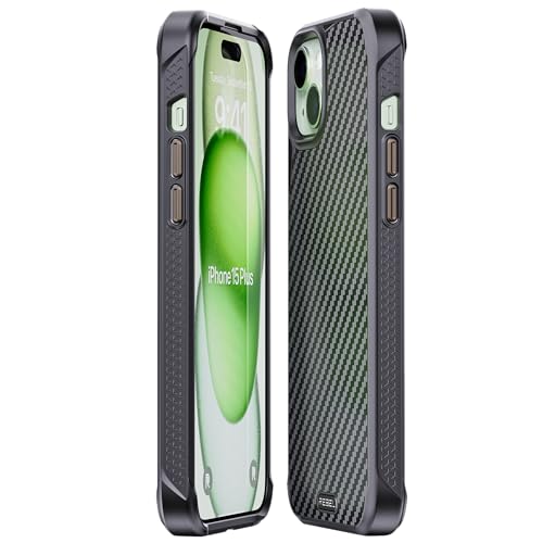 REBEL Case for iPhone 15 Plus [Gen-5 Aramid Fiber] Strong MagSafe Compatible, Grippy Sides, Shockproof Corners, CNC Metal Buttons, Upgraded Protective Design, 6.7 Inch Phone 2023 (Black) - Image 5