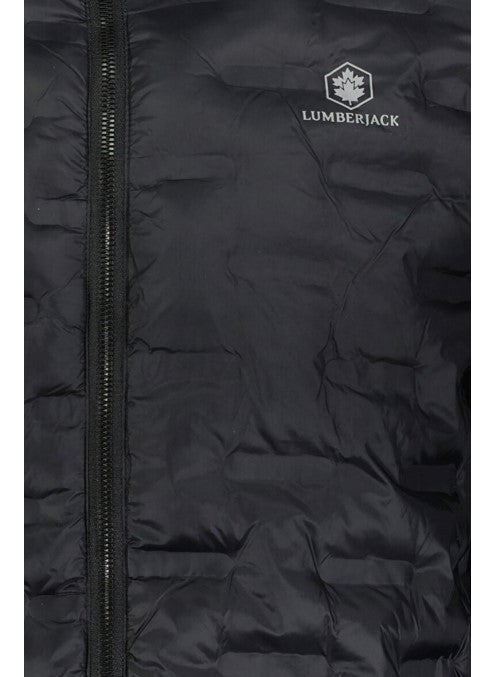 LUMBERJACK - Black Men's Coat 2WAMOTTCOAT3PR - Image 1