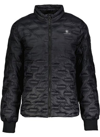 LUMBERJACK - Black Men's Coat 2WAMOTTCOAT3PR - Image 1