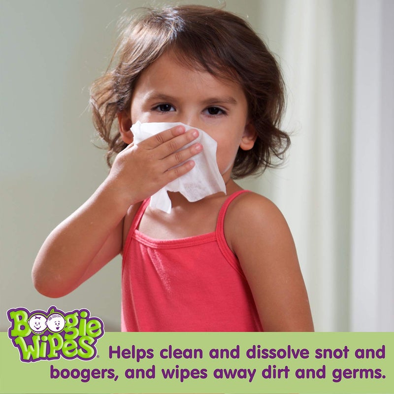 Boogie Saline Nose Wipes by Boogie for Baby  Kids Face Hand  Body FSAHSA Eligible Made with Vitamin E Aloe and Natural Saline Lavender Scent 45 Count Pack of 1 - Image 3