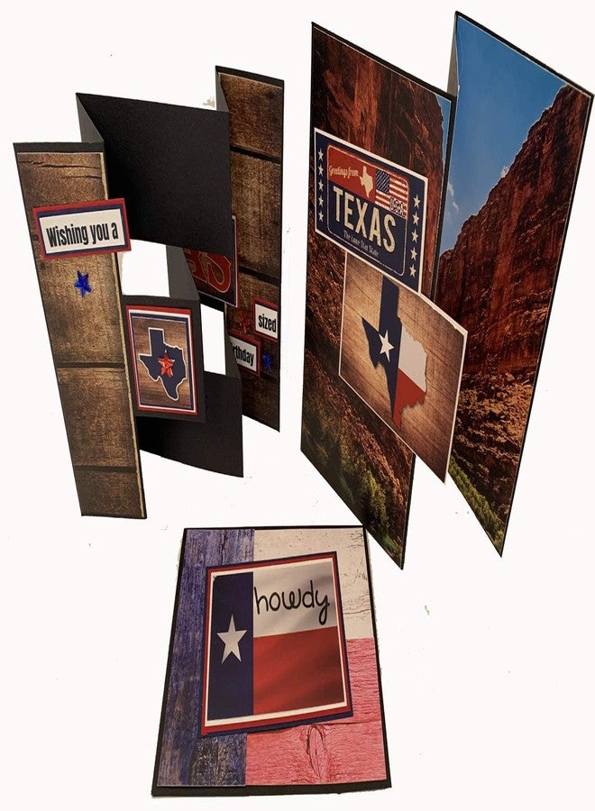 Reminisce Texas Scrapbook Collection Kit Paper Crafts, Multi Color Palette, 12x12 inches - Image 3