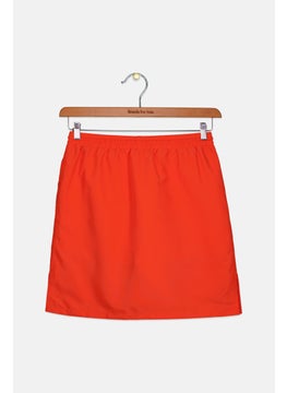 Tchibo Kids Girl Drawstring Plain Sports Skirts, Red  - Image 2