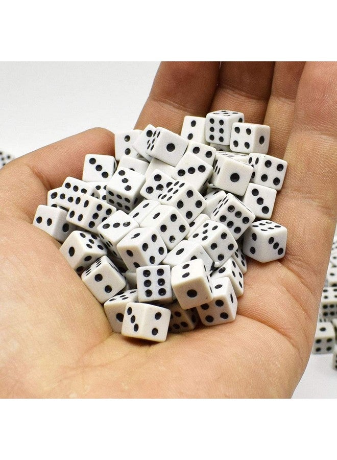 KRISMYA 100Pcs 8mm White Dice,Adult Game Dice for Teaching Math,Activity,Casino Theme,Party Favors,Toy Gifts,Magic Tricks Prop - Image 5