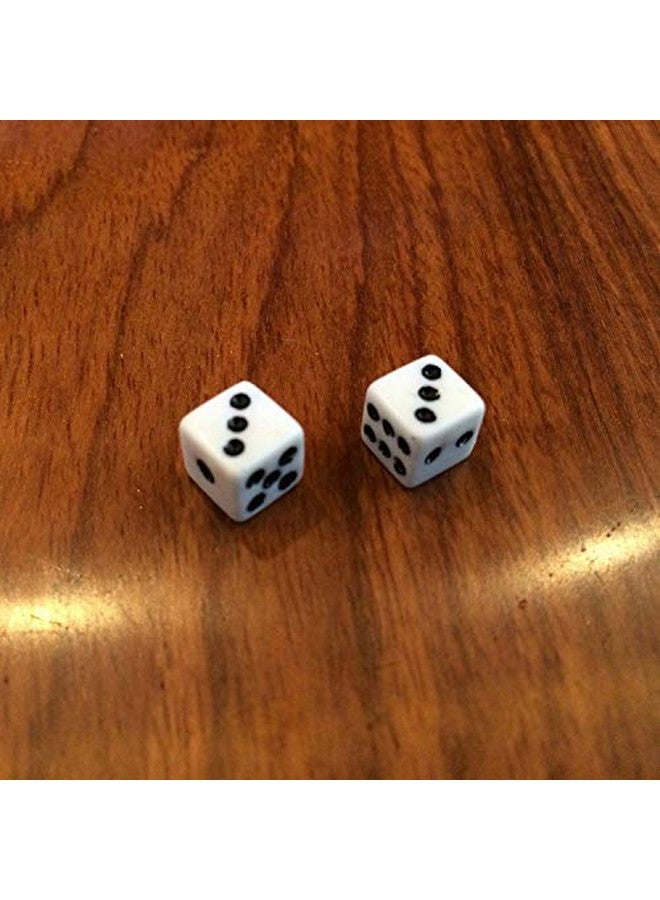 KRISMYA 100Pcs 8mm White Dice,Adult Game Dice for Teaching Math,Activity,Casino Theme,Party Favors,Toy Gifts,Magic Tricks Prop - Image 4