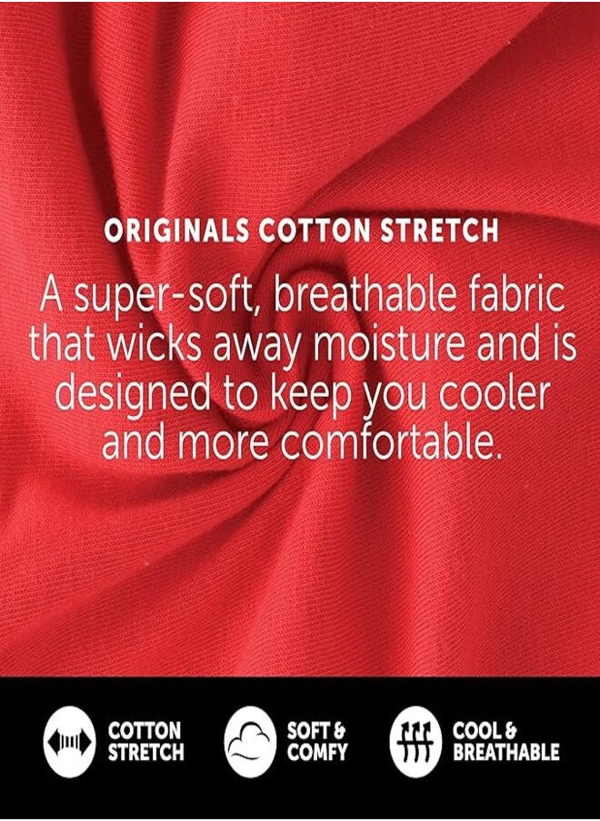 Hanes - Hanes Originals Men’s Boxer Briefs , Stretch Cotton Moisture-Wicking Underwear, Modern Fit Low Rise, Multipacks - Image 1