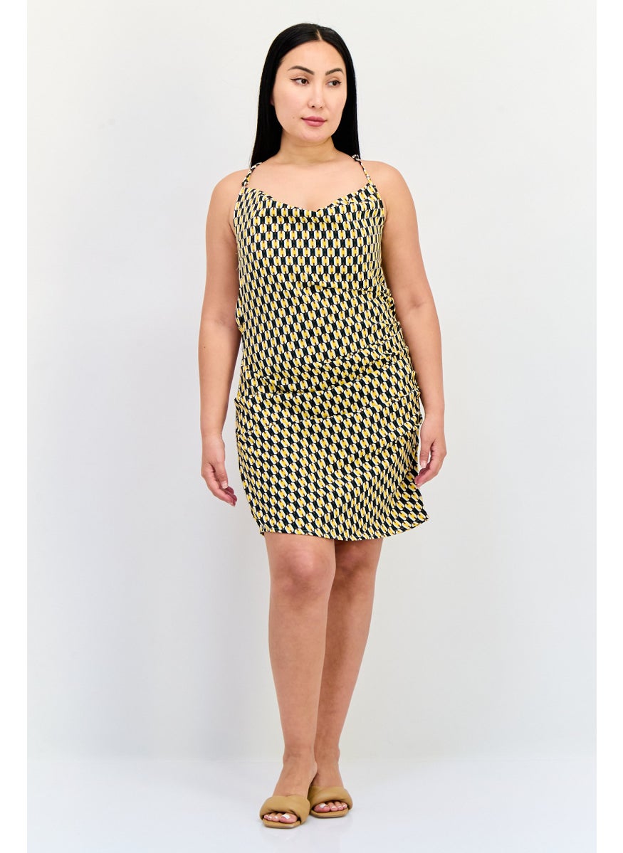 ONLY Women Abstract Print Mini Dress, Multi  - Image 4