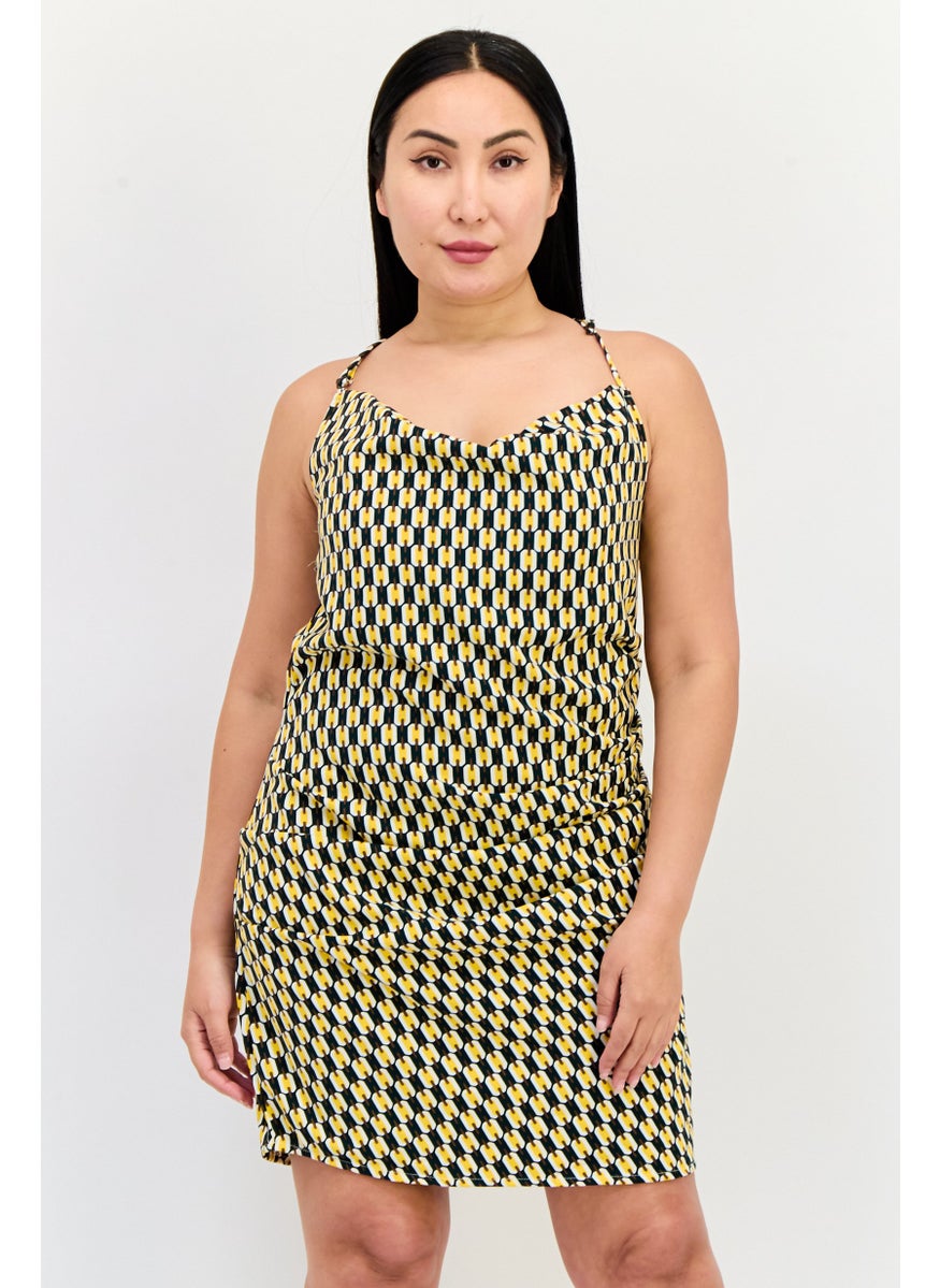 ONLY Women Abstract Print Mini Dress, Multi  - Image 1