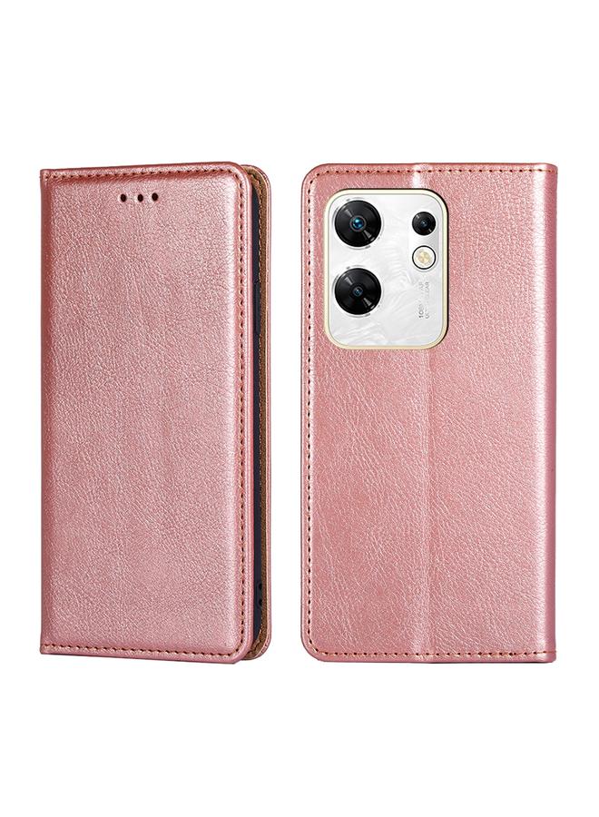 Zaboon Case For Infinix Zero 30 4G Gloss Oil Solid Color Magnetic Leather Phone Case - Image 1