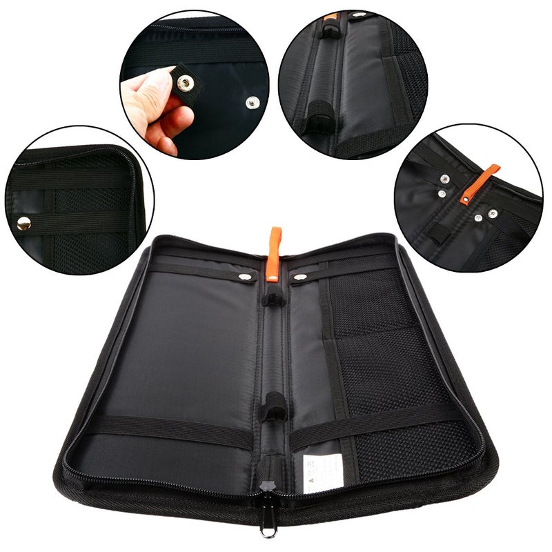 Hoshin Travel Tie Case, Cufflinks Necktie Storage Box Tie Holder Gift for Mens - Image 5