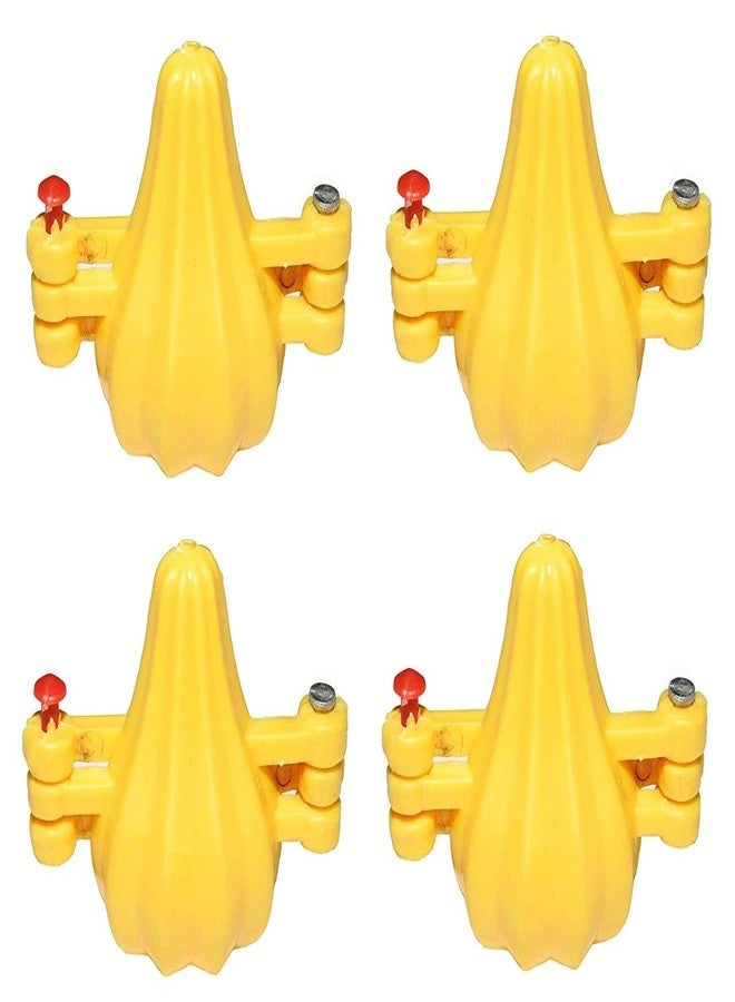 Easy Chef ™ Plastic Modak Mould, Set of 4 Pcs - Yellow (Small Size) - Image 1