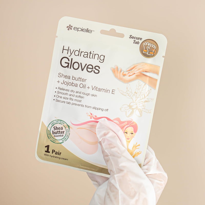 Epielle Hydrating Hand Mask 6 Pairs, Relieve and Soften with Shea Butter & Jojoba Oil, Deep Moisturizing Gloves for Dry, Cracked Hands, Self Care Gifts for Women, Spa Kit, Stocking Stuffers - Image 3