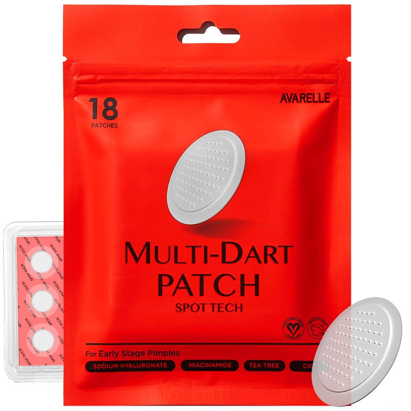 AVARELLE Multidart Spot Tech Microneedle Patch by  Acne Patches for Earlystage Blemish Stubborn Deep Rooted Pimples  Facial Skin Acne Dots  Cruelty Free Certified Carbonfree18 CT