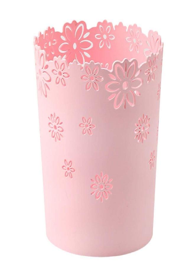HMANE Wastebasket Super Mini, Hollow Flower Shape Plastic Lidless Wastepaper Baskets Trash Can - S, Mini Size - Image 3