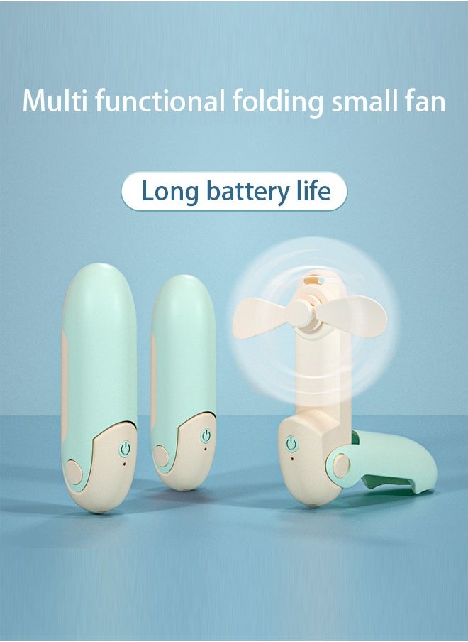 Fazza Mini Handheld Fan, Portable Personal Fans, USB Rechargeable Handheld Fan Small Electric Fan for Girls/Women/Kids Outdoor Travel, for Office  - Image 2