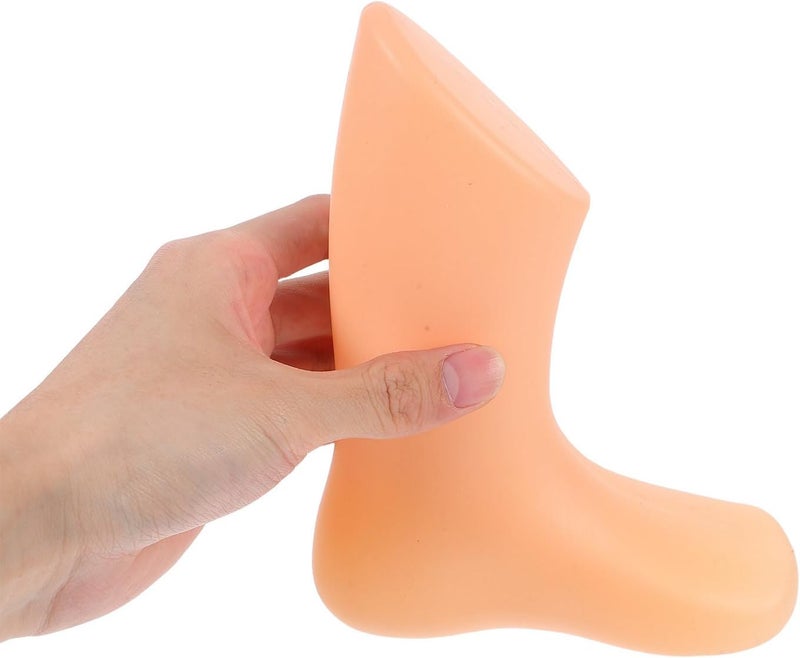 Generic 4pcs Foot Mannequin Set Plastic Retail Shop Foot Model Small Ankle-high for Socks Shoes White and Skin Tone 11.5cm 14cm - Image 4