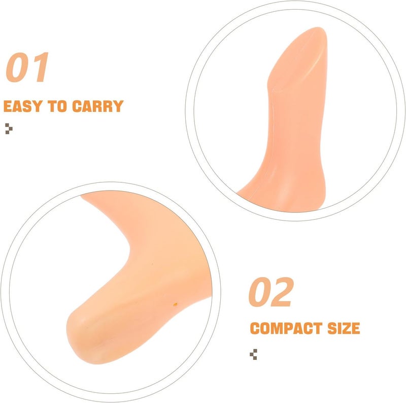 Generic 4pcs Foot Mannequin Set Plastic Retail Shop Foot Model Small Ankle-high for Socks Shoes White and Skin Tone 11.5cm 14cm - Image 3