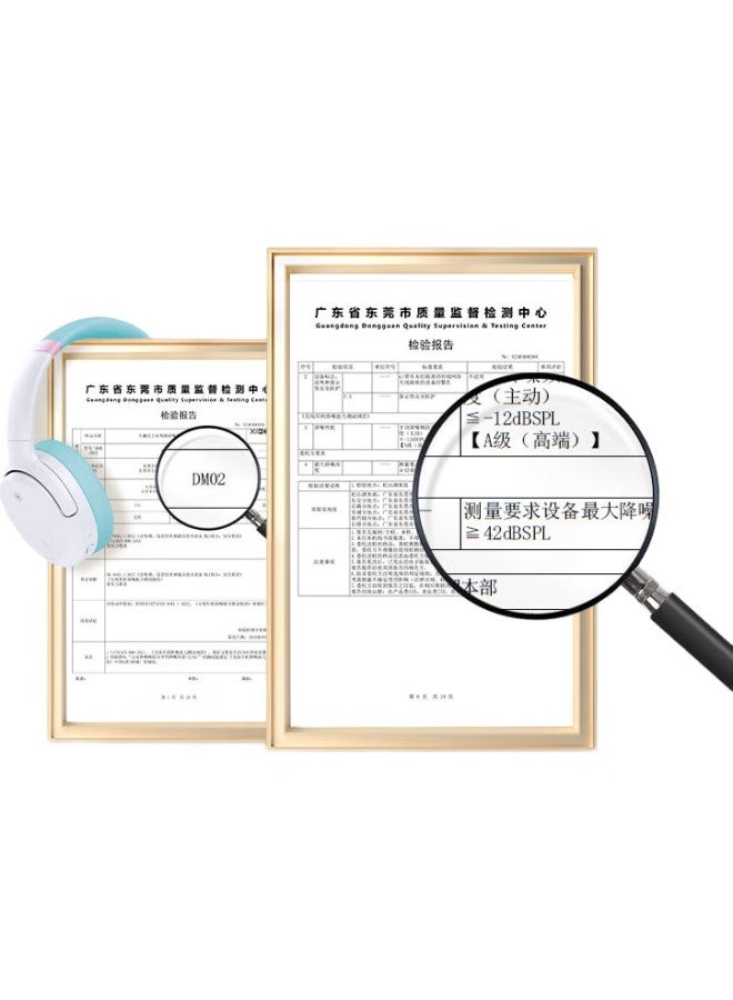 Xiberia سماعات بلوتوث فوق الأذن مع إلغاء الضوضاء النشط معيار الذهب المعتمد Dm02 مع عمر بطارية طويل، تقليل الضوضاء، للموسيقى، الألعاب، الرياضة، أسود غير لامع - Image 1