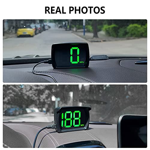 AZIJYV GPS Speedometer Digital Speedometer Cars Heads Up Display Y03 with Speed, Automatic Light Sensing, MPH Speedometer Plug and Play Applicable to All Cars - Image 5