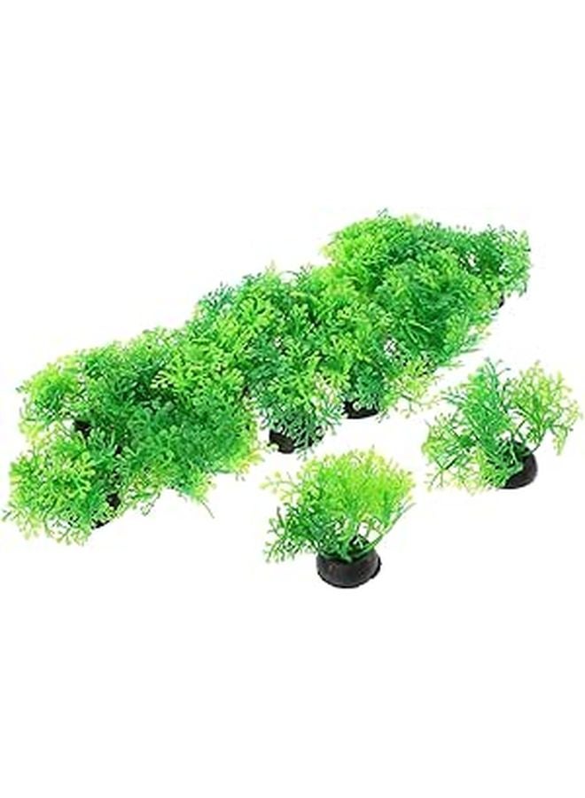 20pcs Artificial Aquarium Plants Plastic Betta Leaf Decorations Small Fish Tank Accessories - Image 1