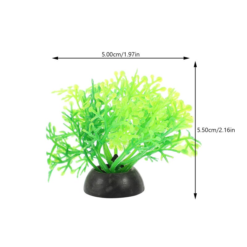 20pcs Artificial Aquarium Plants Plastic Betta Leaf Decorations Small Fish Tank Accessories - Image 3