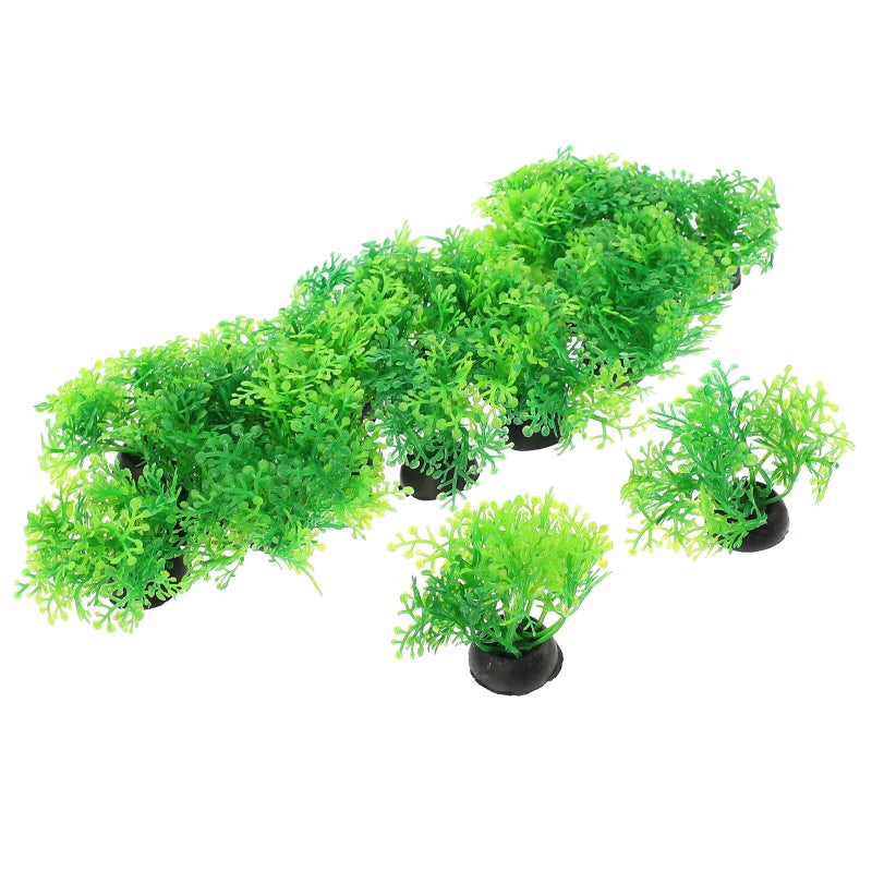 20pcs Artificial Aquarium Plants Plastic Betta Leaf Decorations Small Fish Tank Accessories - Image 2