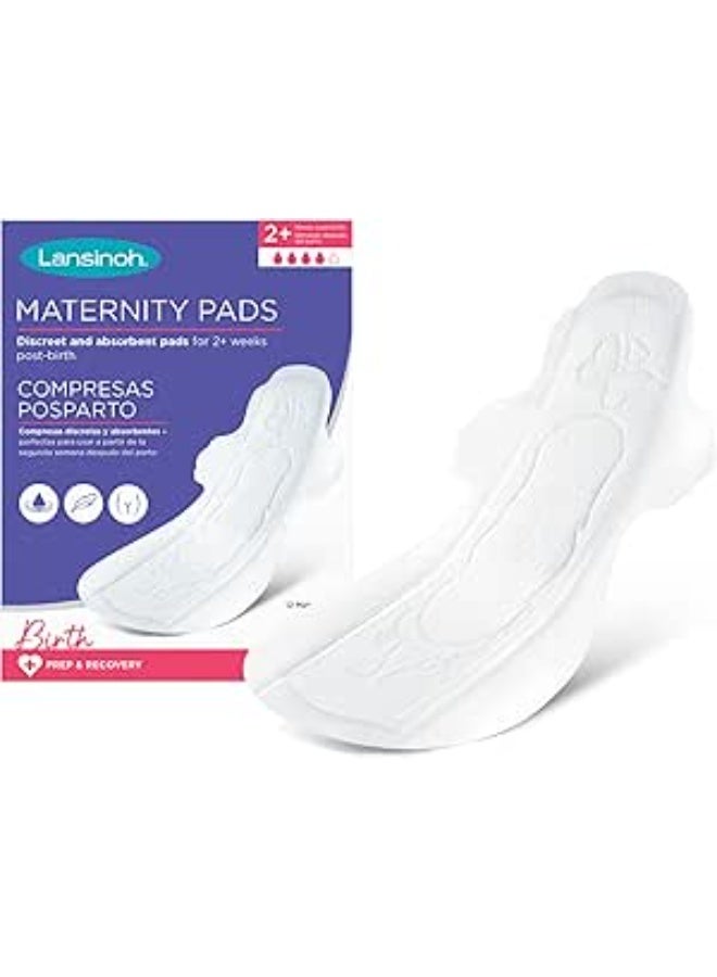 Lansinoh Discreet & Absorbent Maternity Pads, Leak Guard Protection, Soft and Breathable, Kind to Skin, Super Slim, 2+ Weeks Post Birth, Pack of 12 - Image 1