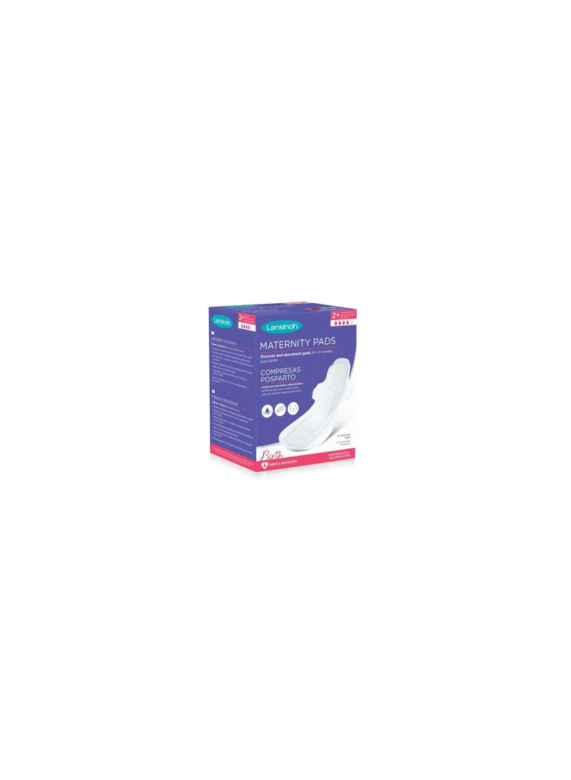 Lansinoh Discreet & Absorbent Maternity Pads, Leak Guard Protection, Soft and Breathable, Kind to Skin, Super Slim, 2+ Weeks Post Birth, Pack of 12 - Image 2