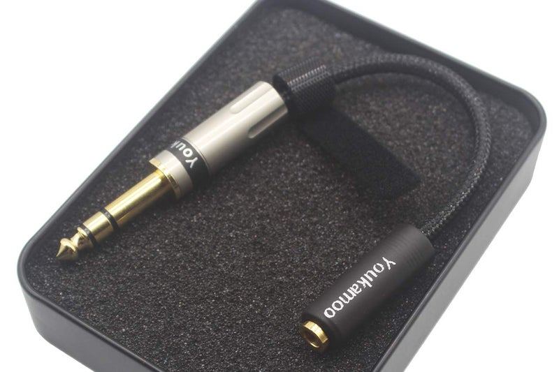 Youkamoo 1/4" TRS 6.35mm Male to 4.4mm Balanced Female Headphone Adapter Cable, 6.35mm to 4.4mm Earphone Cable - Image 4