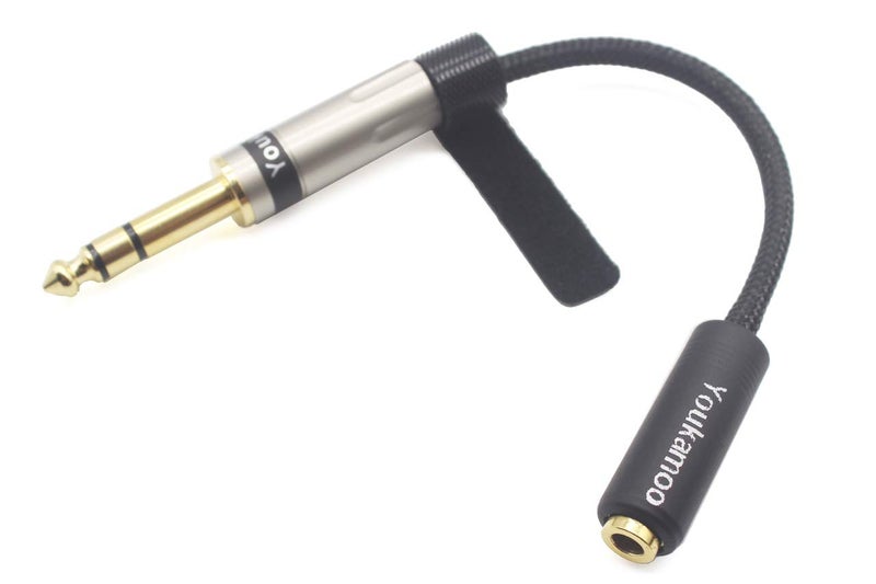 Youkamoo 1/4" TRS 6.35mm Male to 4.4mm Balanced Female Headphone Adapter Cable, 6.35mm to 4.4mm Earphone Cable - Image 3