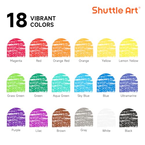 Shuttle Art Crayon Bulk Class Pack - 720 Count, 18 Assorted Colors with 40 Crayons per Color, Non-Toxic Bulk Crayon School Supplies for Teachers and Kids Arts & Crafts Supplies - Image 3