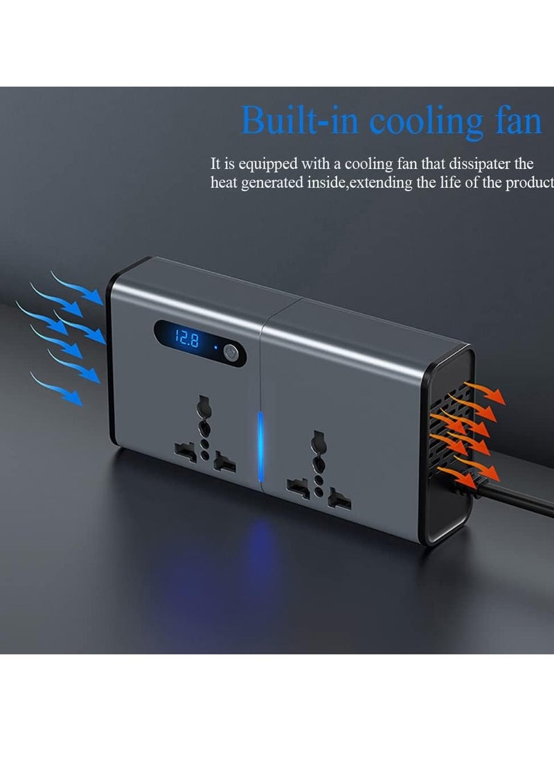 ELTRAZONE - Compact 200W DC to AC Car Inverter – Multi-Port Charging Solution for Vehicles - Image 1