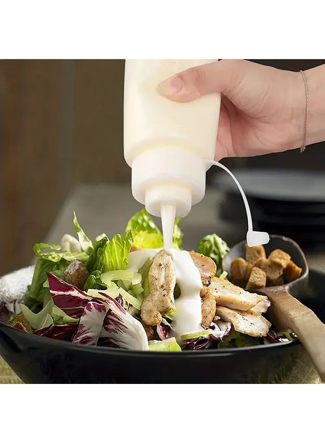 Plastic Ketchup Squeeze Dispenser Bottle 8.45oz One Touch Lever for Kitchen Sauce - Image 4