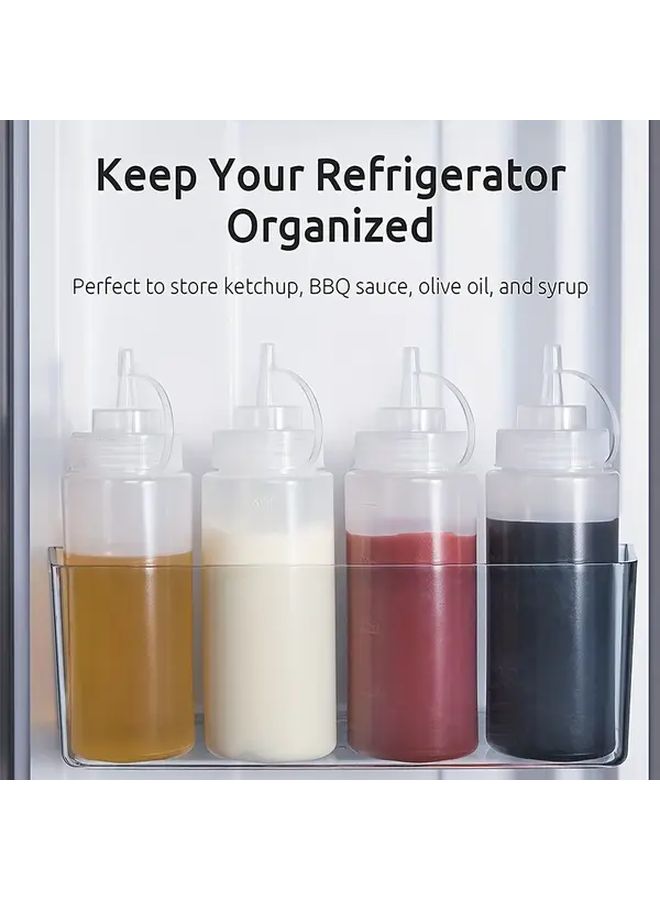 Plastic Ketchup Squeeze Dispenser Bottle 8.45oz One Touch Lever for Kitchen Sauce - Image 5