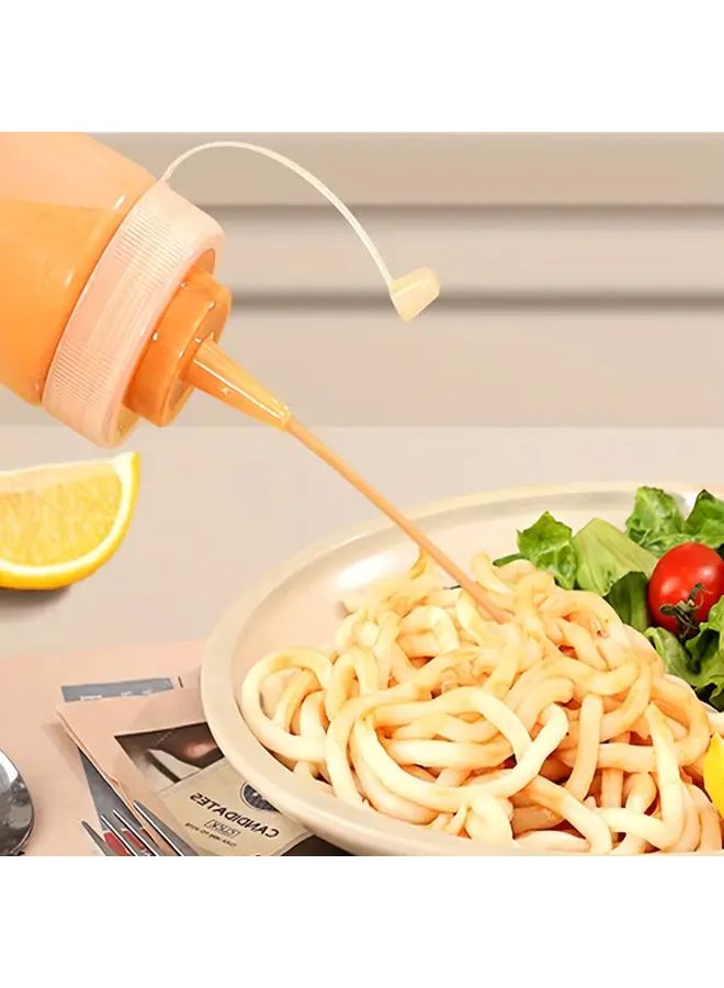 Plastic Ketchup Squeeze Dispenser Bottle 8.45oz One Touch Lever for Kitchen Sauce - Image 2