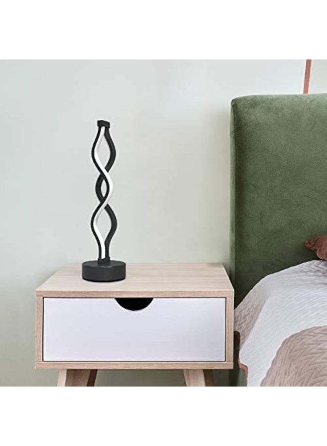 Arabest Spiral LED Table Lamp Black, Dimmable Metallic Bedside Lamp with Touch Controller, 3 Colour Temperature, 15.8 Inch Height, Decorative Lamp for Home, Living Room - Image 5