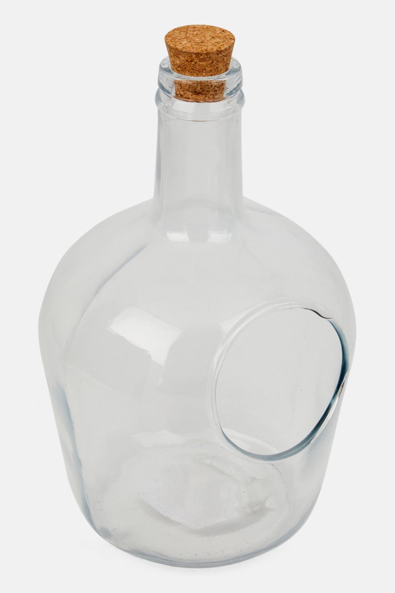 Muy Mucho Decorative Glass Vase, Transparent  - Image 3