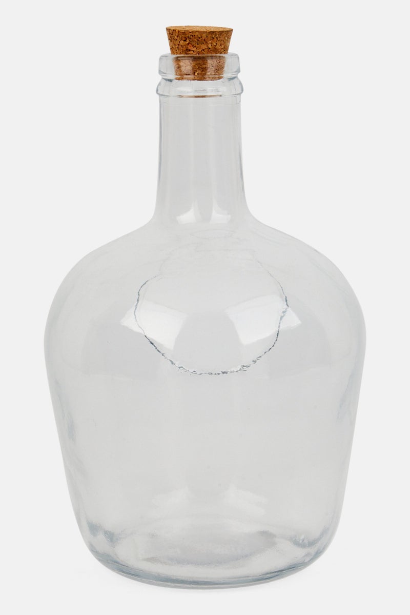 Muy Mucho Decorative Glass Vase, Transparent  - Image 2