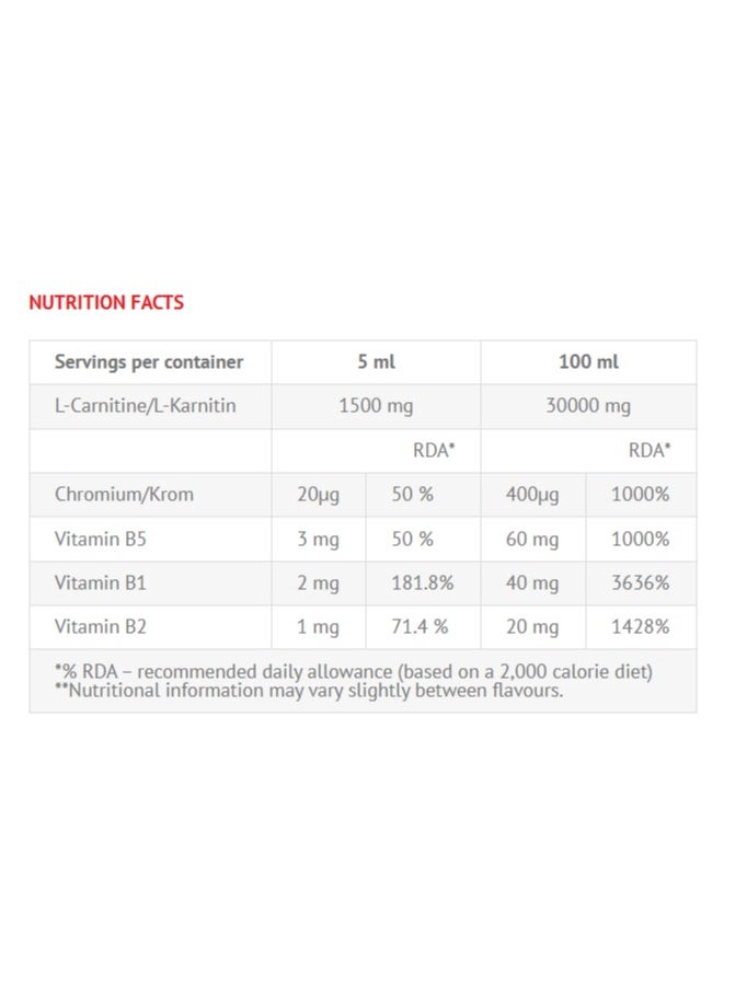 VIKING FORCE LABORATORIES - Viking Carnitine Chromium 150000 - Fat Burner, 500 ml, 16 servings, For faster fat burning process (Strawberry) - Image 1