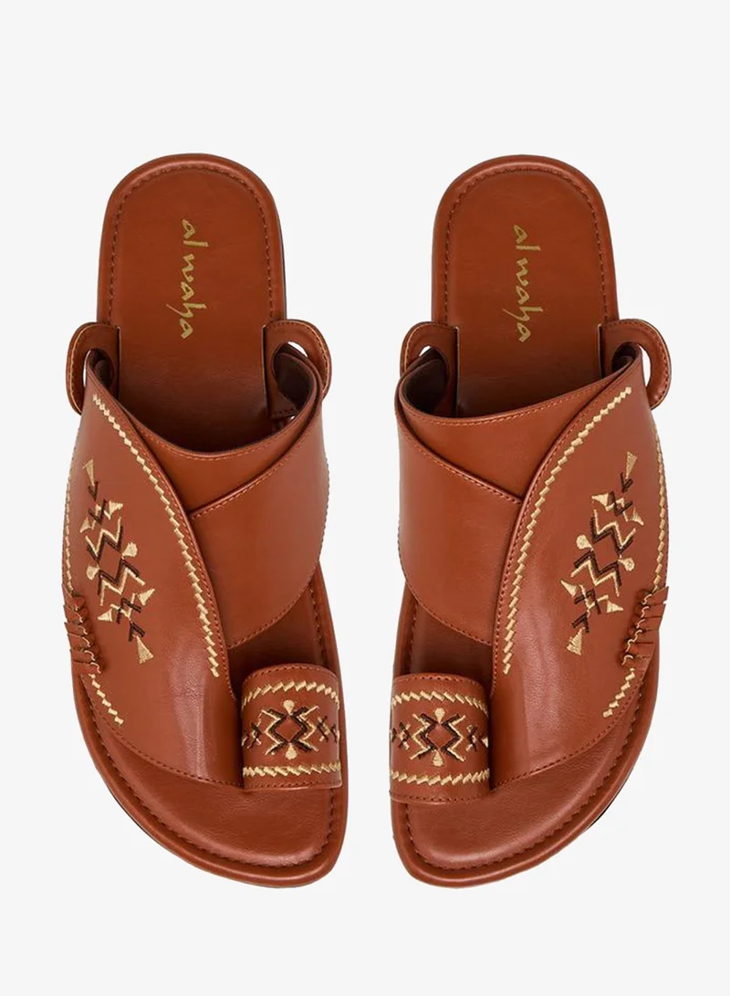 الواحة صنادل عربية مطرزة سهلة الارتداء