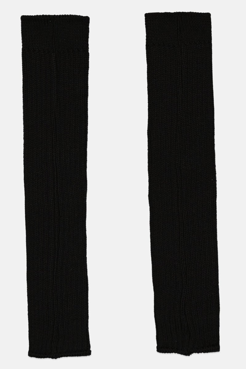 FREDDY Kids Girl Textured Open Toe Socks, Black - Image 2