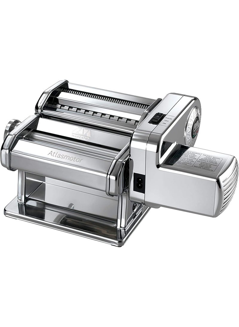 MARCATO MARCATO Made in Italy Atlasmotor 110V Electric Pasta Machine Chrome Steel Set includes Atlas 150 handcrank clamp Pastadrive motor and instruction manual  - Image 1